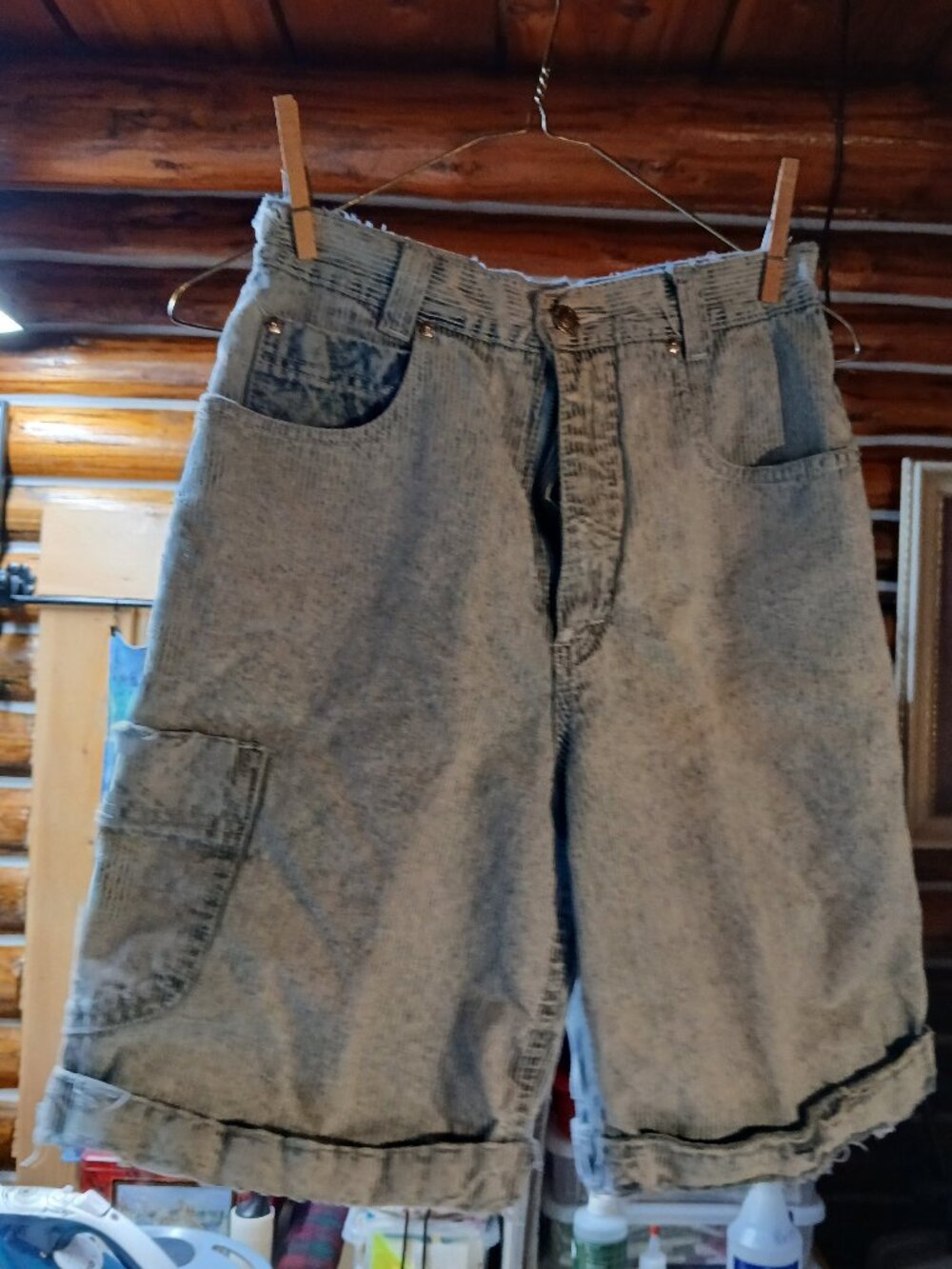 Lawman Size 7 Distressed Denim Shorts